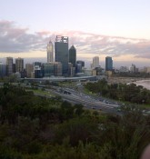 The skyline of Perth.