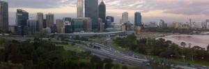 The skyline of Perth.